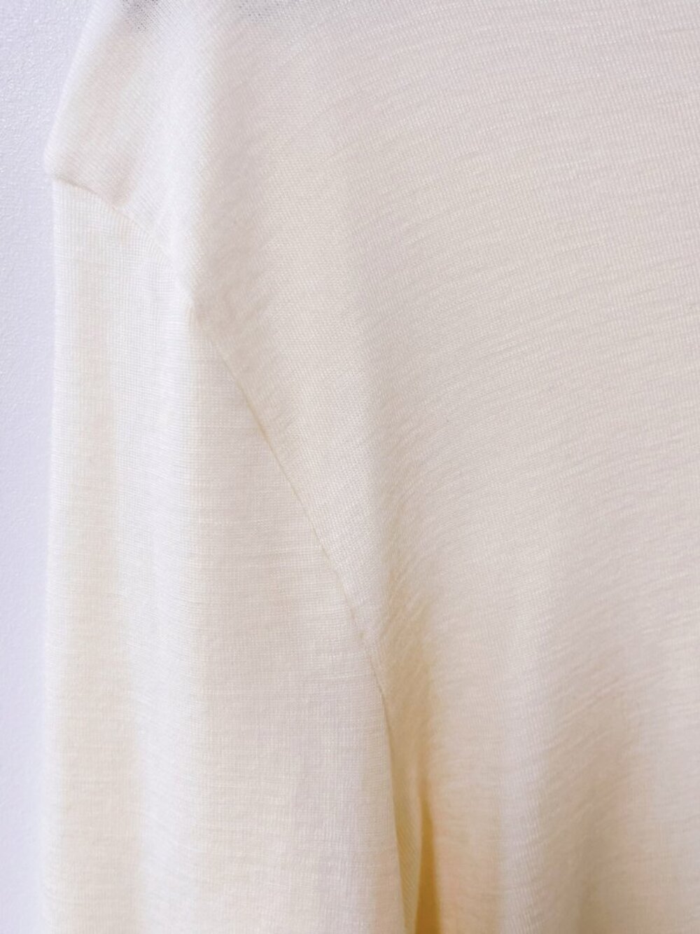 NANRO Wool & Silk Classic Women's Cream Turtleneck Long Sleeve Pullover XL - Picture 5 of 8